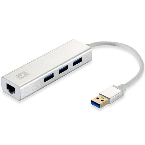 Immagine di LEVELONE USB-0503 - ADATTATORE DI RETE USB GIGABIT+ HUB 3-PORTE USB 3.0