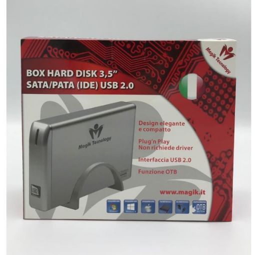 Immagine di BOX ESTERNO 3,5" SATA/PATA USB 2.0 - MAGIK