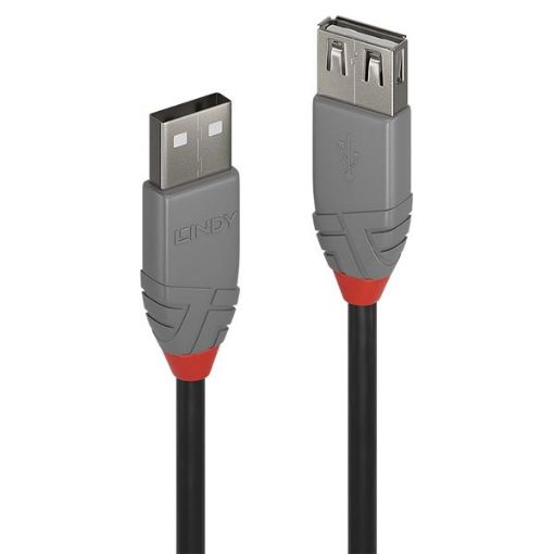 Immagine di PROLUNGA USB 2.0 TIPO A NERO, 3M