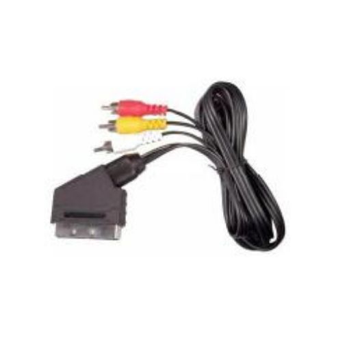 Immagine di CAVO RCA AUDIO VIDEO - SCART 21 PIN M/M1,5MT