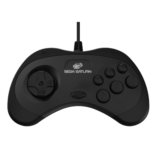 Immagine di Retro-Bit SEGA Saturn USB Pad Black