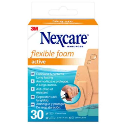 Immagine di CEROTTI ACTIVE FLEXIBLE FOAM PLASTERS - 30 pezzi