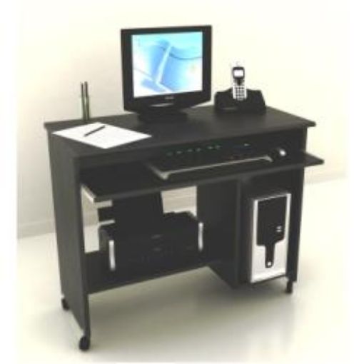 Immagine di COMPUTER DESK- 76x92 - frassino nero