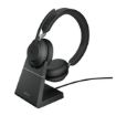 Immagine di JABRA EVOLVE2 65 MS STEREO NEROcon base di ricarica