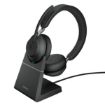 Immagine di JABRA EVOLVE2 65 MS STEREO NEROcon base di ricarica