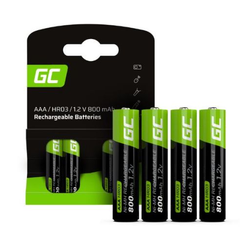 Immagine di Rechargeable Batteries 4xAAA HR03 800Mah