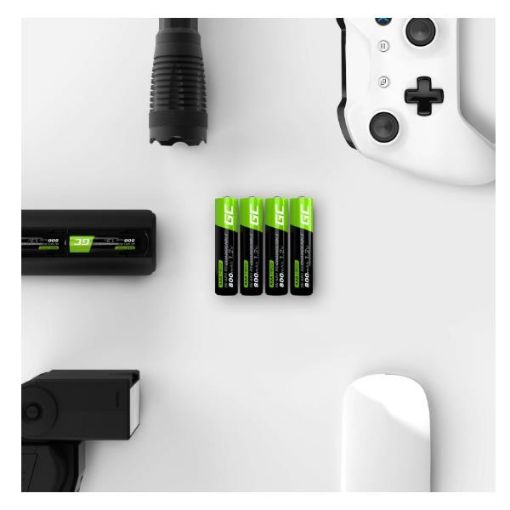 Immagine di Green Cell - Recharge Batteries 2XAAA HR03 800MA