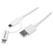 Immagine di Cavo 2 in 1 USB a Lightning 8 pin o Micro USB -1m