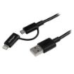 Immagine di Cavo 2 in 1 USB a Lightning 8 pin o Micro USB -1m