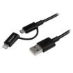 Immagine di Cavo 2 in 1 USB a Lightning 8 pin o Micro USB -1m