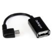 Immagine di Cavo Adattatore micro USB a USB femmina angolato a destra OTG