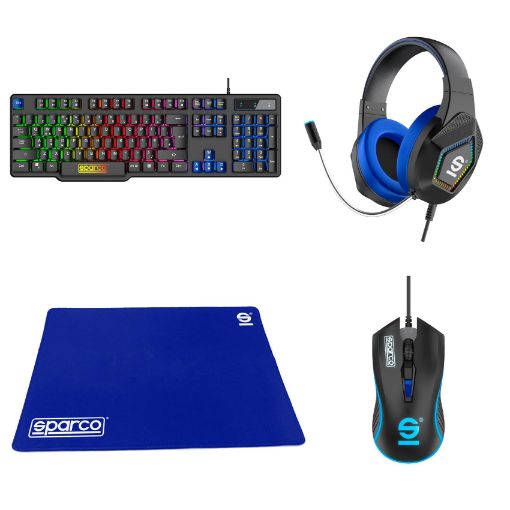 Immagine di SPGAMEKIT - Gaming Kit 4in1 RACE DAY [SPARCO COLLECTION]