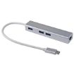 Immagine di EQUIP - HUB USB-C 3-PORTE USB 3.0 con adattatore di rete Gigabit