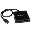 Immagine di Adattatore Splitter MST Hub - USB-C a 2 porte DisplayPort Multi-Monitor