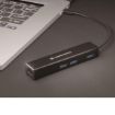 Immagine di HUB USB 3-PORTE USB 3.0 HUB e Adattatore di rete Gigabit