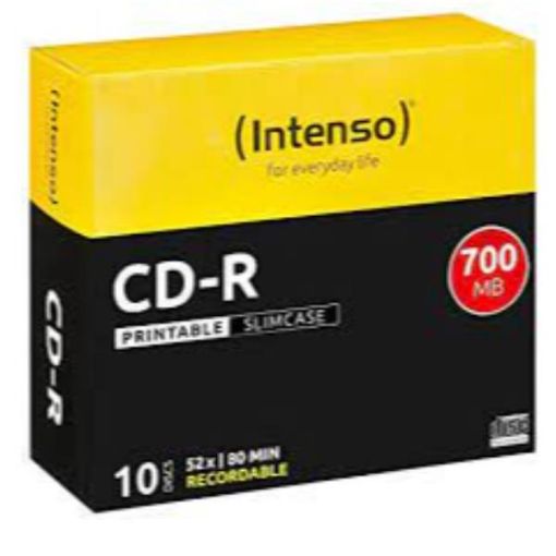 Immagine di CD-R 700 MB PRINTABLE SLIM CASE 10PZ