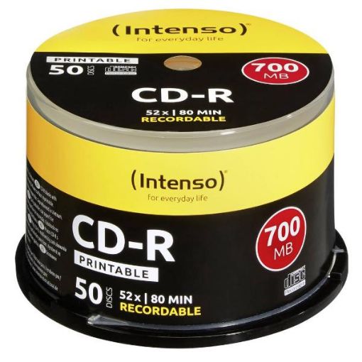 Immagine di CD-R 700 MB SPINDLE 50 PZ. PRINTABLE