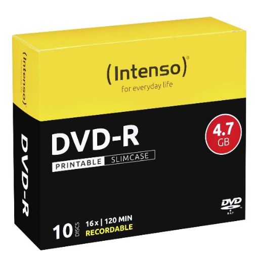 Immagine di DVD+R 4.7 GB - 16X - SLIM CASE 10PZ.