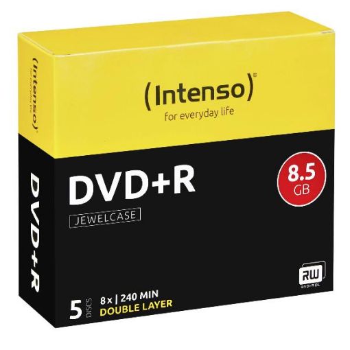 Immagine di DVD+R DL 8.5 GB - 8X - JEWEL CASE 5PZ.