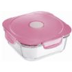 Immagine di LUNCH BOX IN VETRO   ROSA