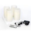 Immagine di SET CANDELE PILLAR A LED 220 x Ø 75 mm - Bianco