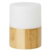 Immagine di LAMPADA A LED BRIGHT BAMBU' 105 x Ø 75 mm - Bianco