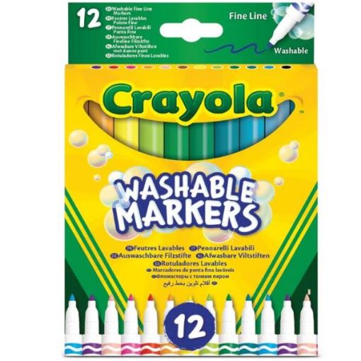 Immagine di CRAYOLA 12 Pennarelli Punta Fine Super Lavabili