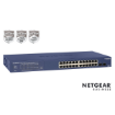 Immagine di NETGEAR GS724TP Switch Smart Managed Pro 24 porte Gigabit PoE+(tot 190W),Garanzia a vita