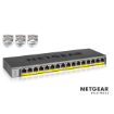 Immagine di NETGEAR GS116PP Switch Unmanaged 16 porte Gigabit PoE+ (budget 183W),Garanzia a vita+NBD