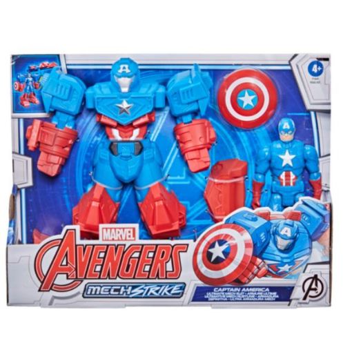 Immagine di Hasbro - Mech Strike   Personaggio con accessori 15CM dlx   Capitan America