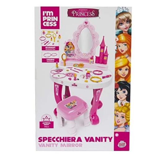 Immagine di Grandi Giochi - Princess specchiera con gambe e tanti accessori