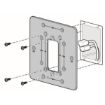 Immagine di Kit AP-303H-MNT2 con adattatore opzionale per montaggio su scatola a doppia uscita o a muro per 303H