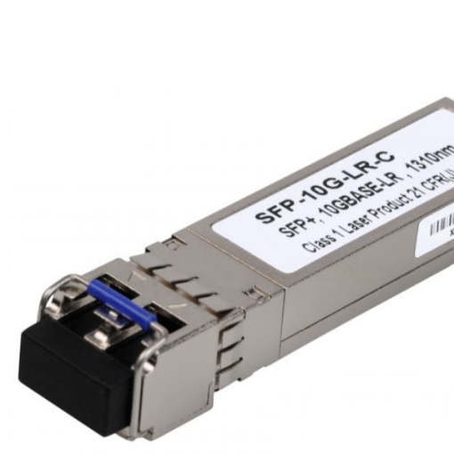 Immagine di ISFP-10G-LR 10 Gigabit industrial optical transceiver (SFP+). Supports single mode fiber with an LC connector. Typical reach of 10 Km.