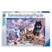 Immagine di Lupi nella neve puzzle 2000 pz