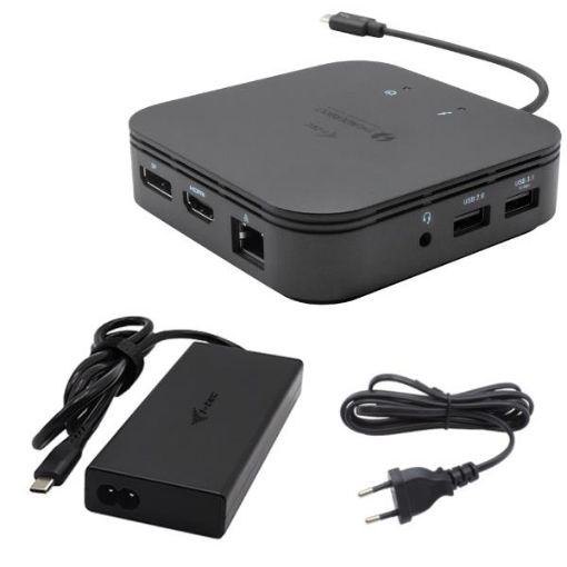 Immagine di Thunderbolt 3 Travel Dock Dual 4K Display with Power Delivery 60W + i-tec Universal Charger 77 W