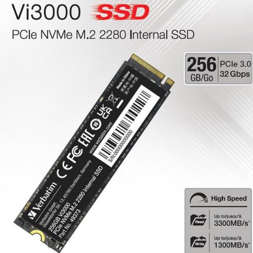 Immagine di Vi3000 Internal PCIe NVMe M.2 SSD 256GB