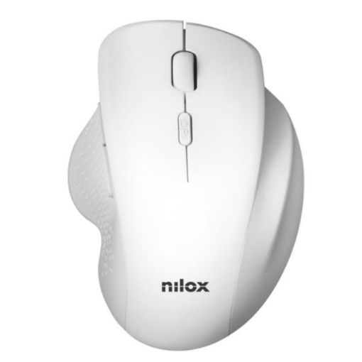 Immagine di Mouse Wireless 3200 DPI, 2.4G, Bianco - Nilox