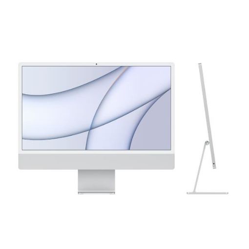 Immagine di 24-inch iMac with Retina 4.5K display: Apple M1 chip with 8-core CPU and 8-core GPU, 512GB - Silver