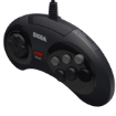 Immagine di Retro-Bit SEGA MD 6-button Pad Black