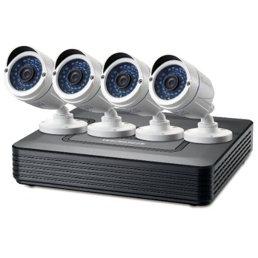 Immagine di LEVELONE DSK-4001 - KIT VIDEOSORVEGLIANZA 4-CANALI (DVR + 4 TELECAMERE)