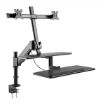 Immagine di LCD/Supporto per tastiera, Desk Clamp, ruotabile