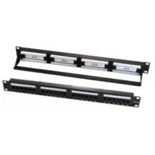 Immagine di PATCH PANEL CAT 6 UTP 24 RJ45 1U