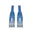 Immagine di Tripplite cavo Ethernet (RJ45 M/M) modellato (UTP) Cat6 Gigabit blu, 0,91 m - N201-003-BL