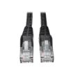 Immagine di Tripplite cavo Ethernet (RJ45 M/M) modellato (UTP) Cat6 Gigabit nero, 0,91 m - N201-003-BK