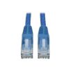 Immagine di Tripplite cavo Ethernet (RJ45 M/M) modellato (UTP) Cat6 Gigabit blu, 1,83 m - N201-006-BL