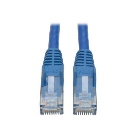 Immagine di Tripplite cavo Ethernet (RJ45 M/M) modellato (UTP) Cat6 Gigabit blu, 2,13 m - N201-007-BL