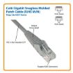 Immagine di Tripplite cavo Ethernet (RJ45 M/M) modellato (UTP) Cat6 Gigabit blu, 2,13 m - N201-007-BL