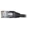 Immagine di Tripplite cavo Ethernet (RJ45 M/M) modellato (UTP) Cat6 Gigabit nero, 2,13 m - N201-007-BK