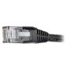 Immagine di Tripplite cavo Ethernet (RJ45 M/M) modellato (UTP) Cat6 Gigabit nero, 2,13 m - N201-007-BK