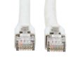 Immagine di Tripplite cavo Ethernet S/FTP schermato certificato Cat8 25G/40G (RJ45 M/M), PoE, bianco, 7,62 m - N272-025-WH